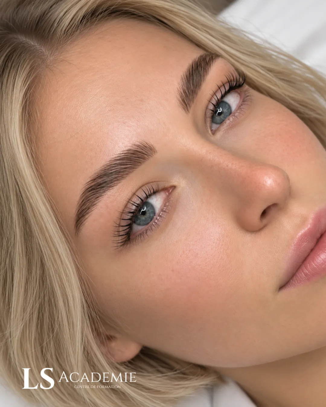 Résultat brow lift et lash lift naturel — formation rehaussement regard à Nice